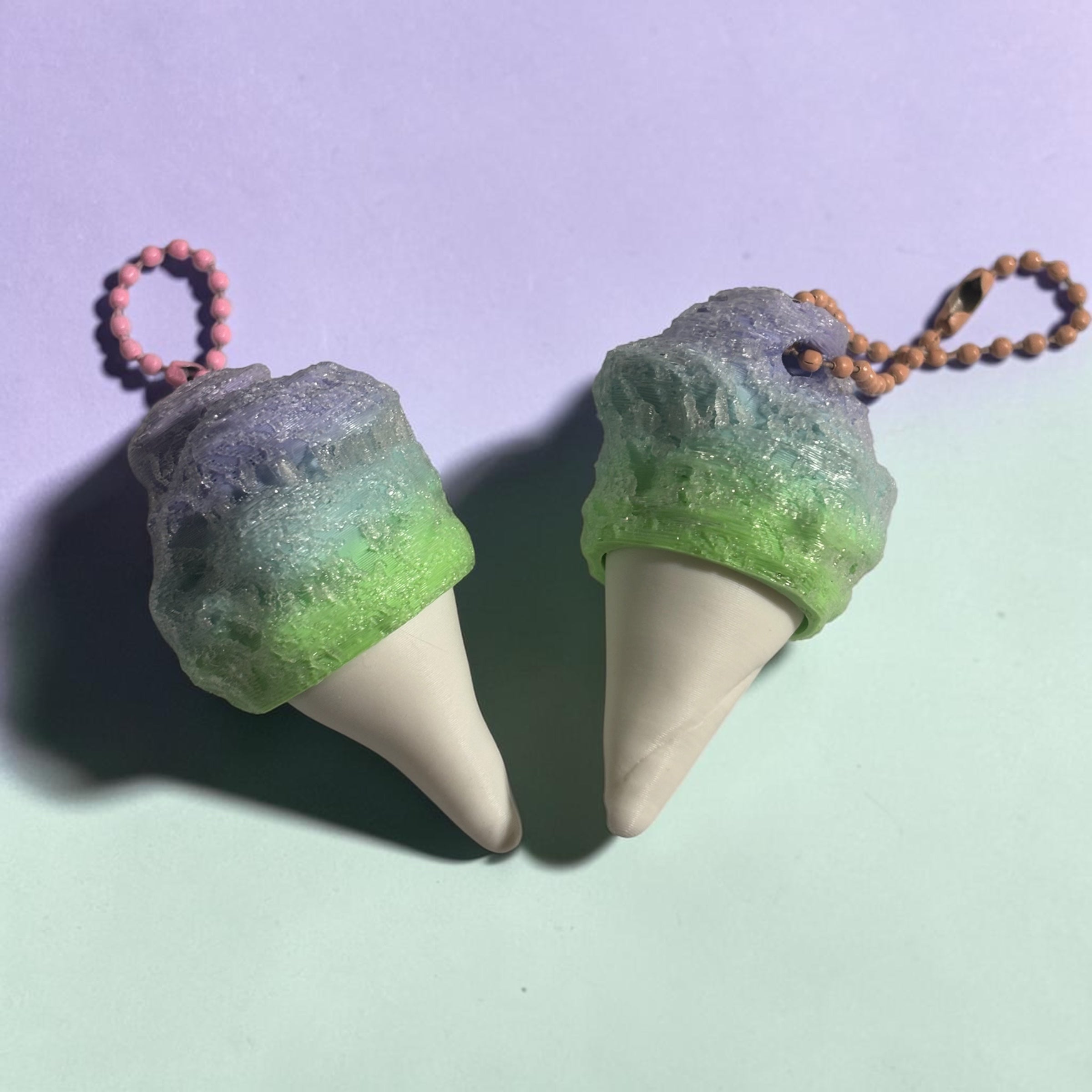 Cotton Candy Fidget Clicker Keychain